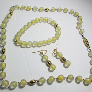 Vintage Necklace, Bracelet, Earring Set